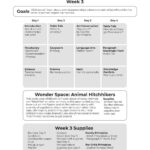 Animal Relationships Week grid