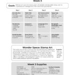 Communication & Codes Week Grid