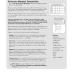 Rocks & Minerals Unit Page