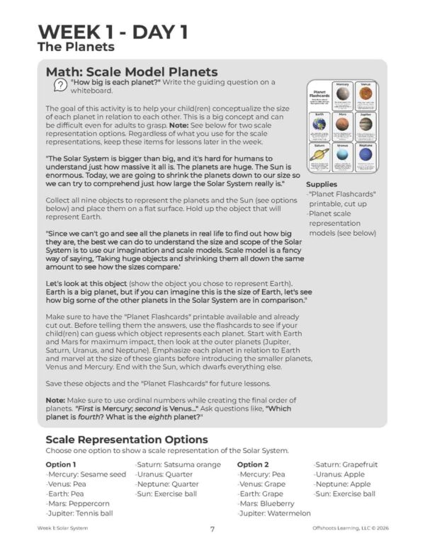 Solar System Unit Page Solar System Unit Page