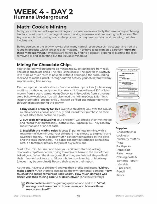 Underground Worlds Unit Page Underground Worlds Unit Page